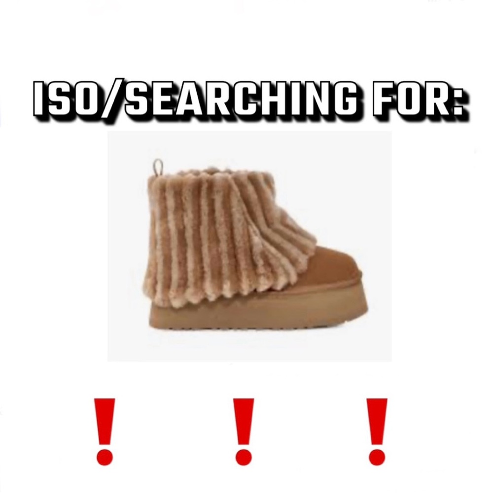 IN SEARCH OF UGG MINI SHERPA CORDUROY BOOTS SIZE 5/6